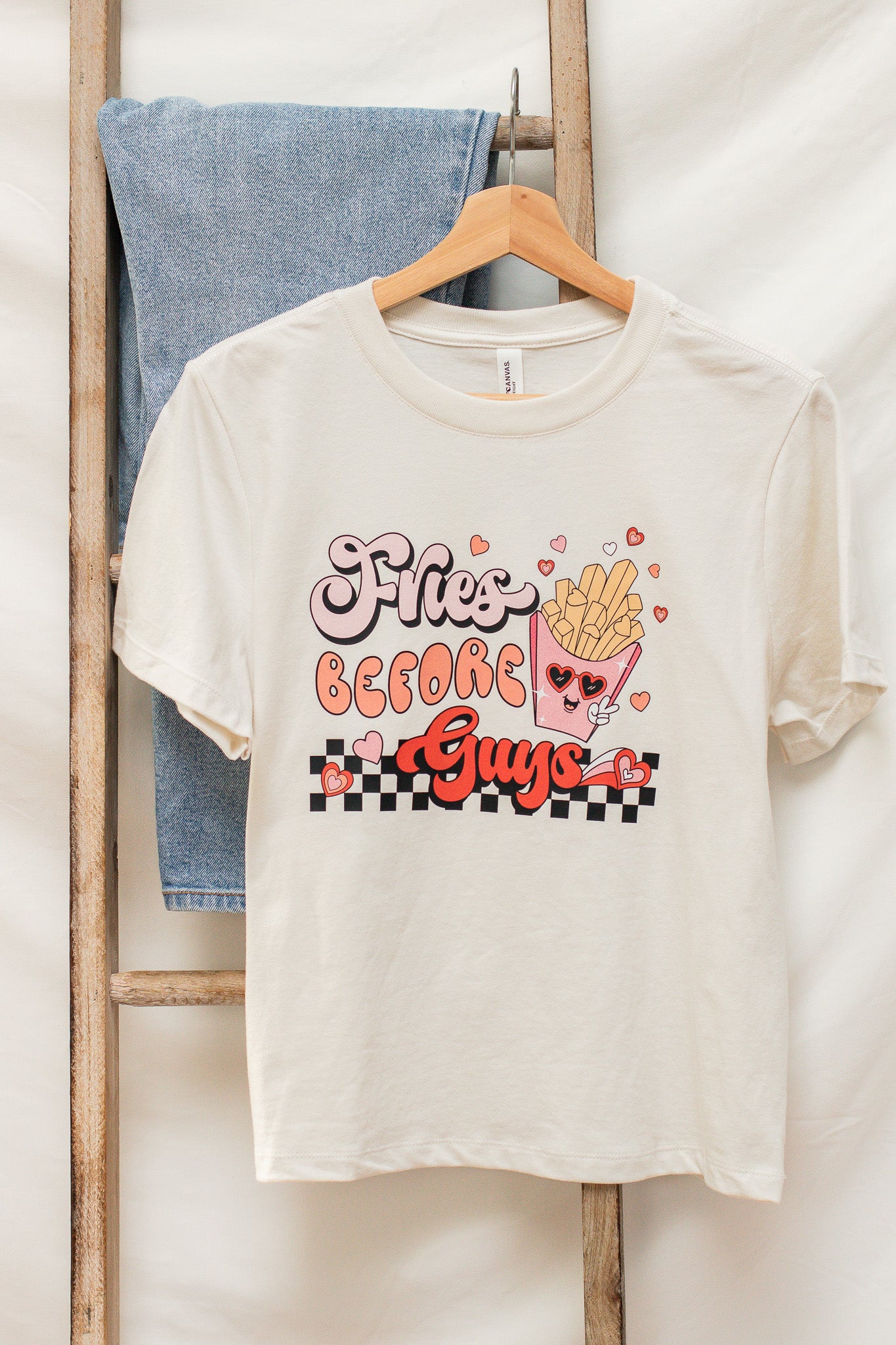 Fries Before Guys Graphic Tee - Calico's Grove Boutique