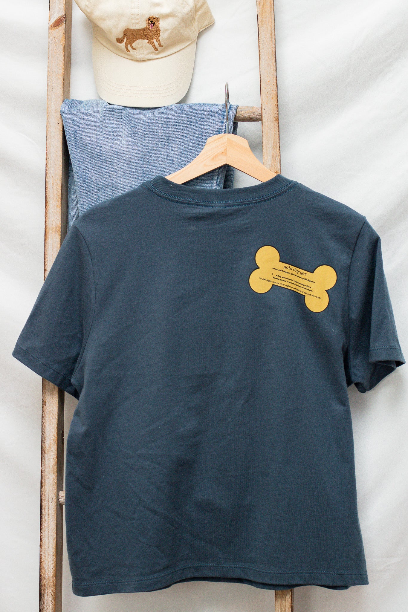 Gold Digger Dog Graphic Tee - Calico's Grove Boutique