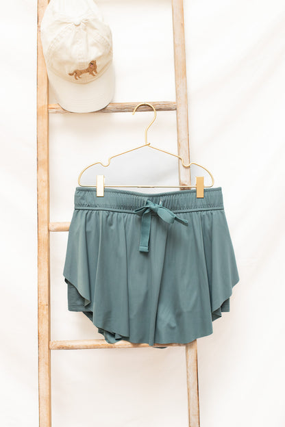 Work For It Active Skirt (ash jade) - Calico's Grove Boutique