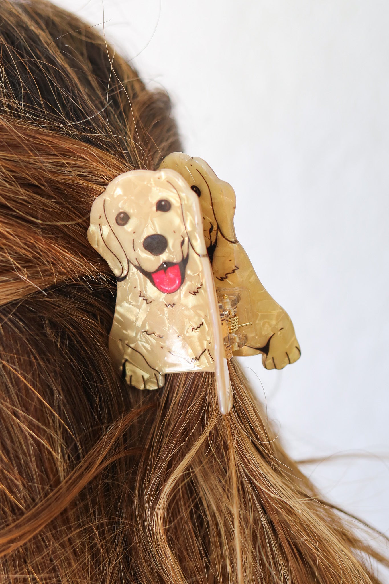Golden Dog Hair Clip