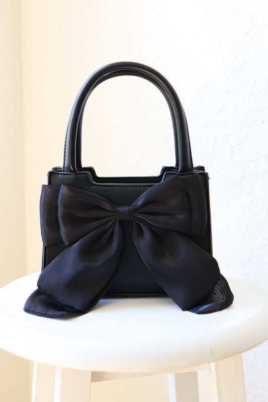 Bow Ribbon Purse (black)