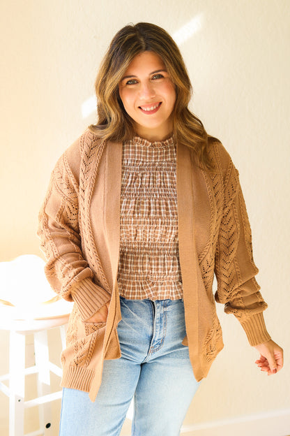 Pumpkin Patch Plaid Ruffle Top