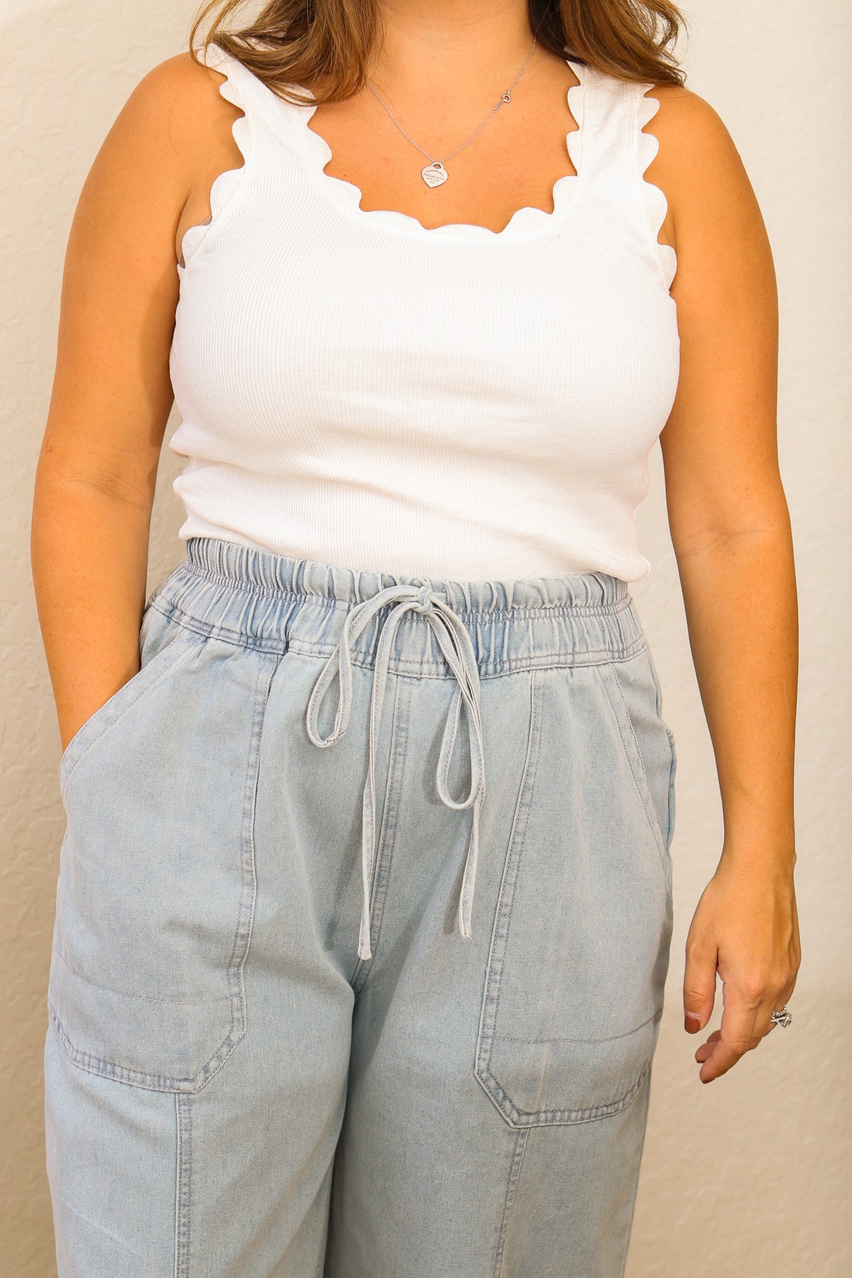 Touch Of Detail Scalloped Tank