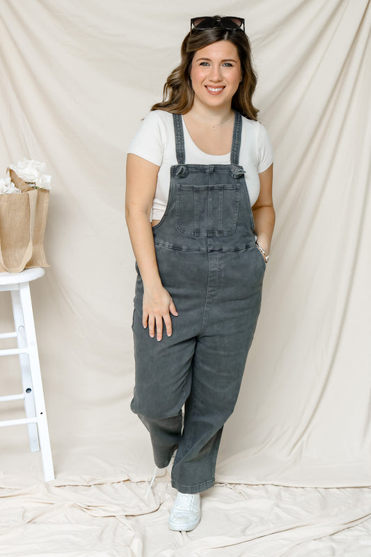 Downtown Stroll Overalls (ash black)