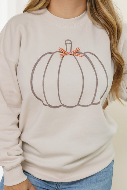 Glitter Pumpkin Pullover